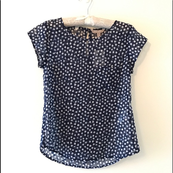 Banana Republic sheer blouse - Picture 1 of 8